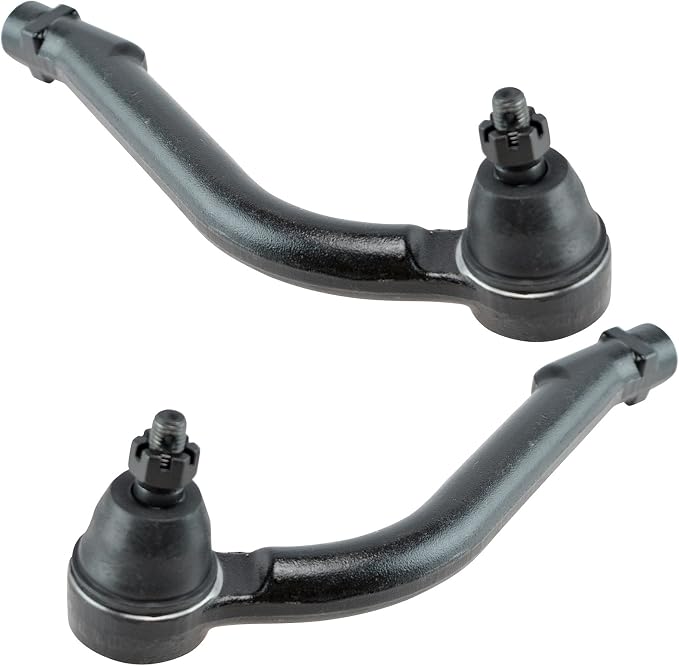 TRQ Front Outer Tie Rod Set 2 Piece Compatible with 2007-2010 Hyundai Elantra 10-13 Kia Forte 10-16 Forte Koup