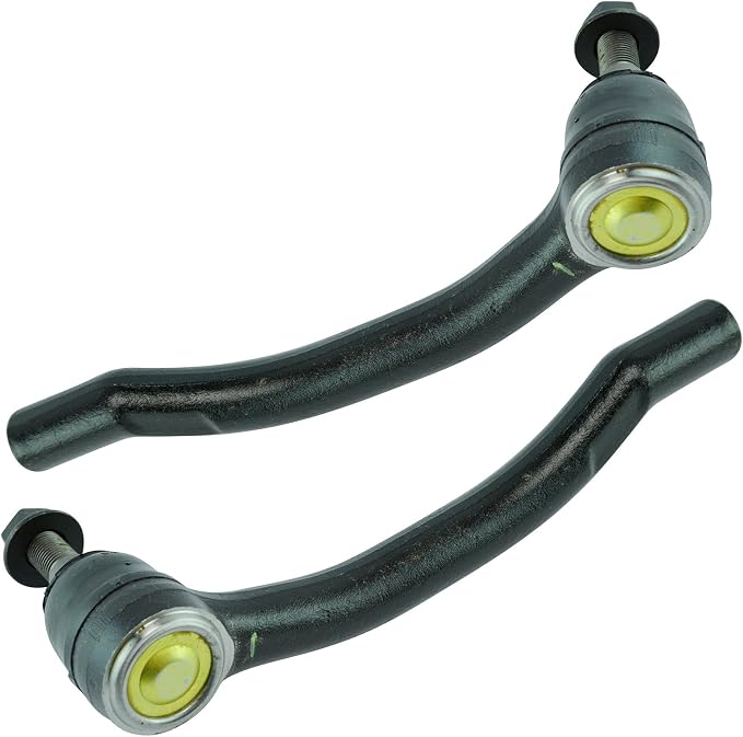 TRQ Front Outer Tie Rod Set 2 Piece Compatible with 2009-2014 Nissan Murano 2013 INFINITI FX37 FX50