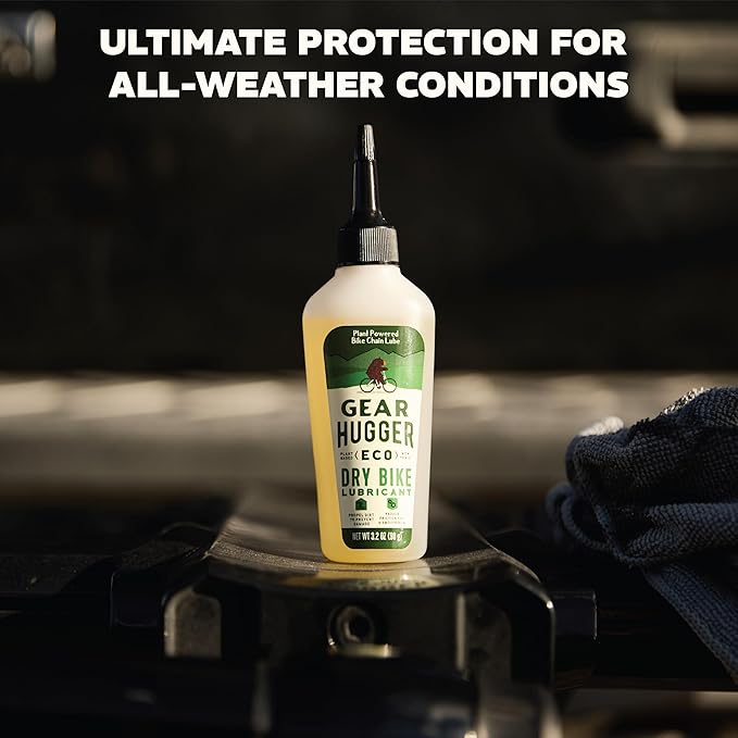 Gear Hugger - Dry Lube and Degreaser - Eco-Friendly & Long-Lasting Bike Chain Cleaner – Plant-Based Bike Lubricant, No Petroleum, No PTFE
