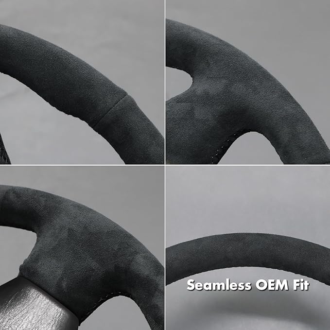 MEWANT Hand Stitch Steering Wheel Cover for Toyota RAV4 1998-2003 / Celica 1999-2006 / Corolla 2003-2008 / Matrix 2002-2008 / MR2 1999-2007 / Supra/Caldina, Custom Fit DIY Wrap Interior Accessories
