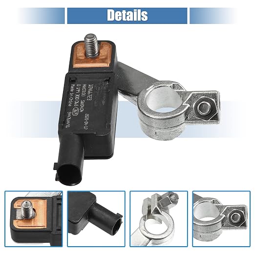 X AUTOHAUX Car Battery Current Sensor 68318616AC 56029778AB Battery Voltage Temperature Sensor for Chrysler Pacifica 2019-2022 for Jeep Compass 2018-2022