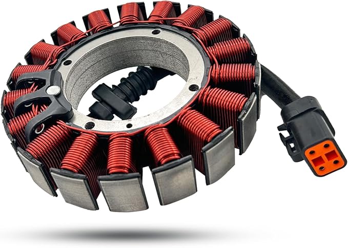 KARSEE 30017-07 Motorcycle Stator Coil Compatible with Harley Davidson Dyna, Softail, FLSTF, FLSTC, FXST Models 2007 30017-07T