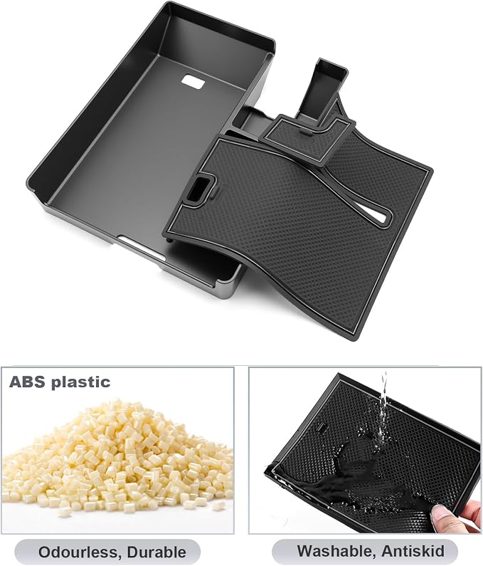 SKTU for 2024 2025 2026 Lincoln Nautilus Center Console Organizer for 2024-2026 Lincoln Nautilus (Premiere/Reserve/Black Label) Console Tray 2024 2025 2026 Nautilus Accessories ABS Armrest Storage Box