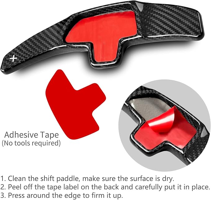 T-carbon Genuine Carbon Fiber Paddle Shifter Extension Steering Wheel Paddle Shifter Fits for Mercedes Benz A B C E S Class CLA CLS GLC GLE450 GLS G Series