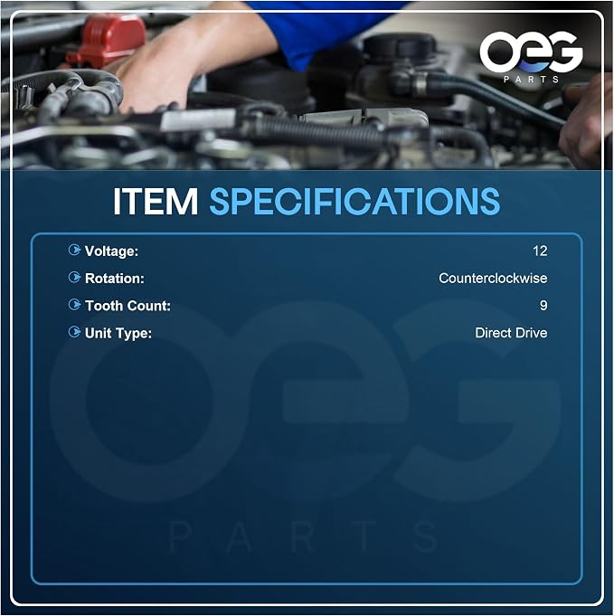 OEG Parts New Starter Compatible with Suzuki DR350SE & Yamaha TT225 TTR225 TTR230 XT 225 1C6H18000000, 3RW-81800-00-00, 3RW818000100, 4JG-81800-00-00, 4JG818900000, SMU0353, 41054157