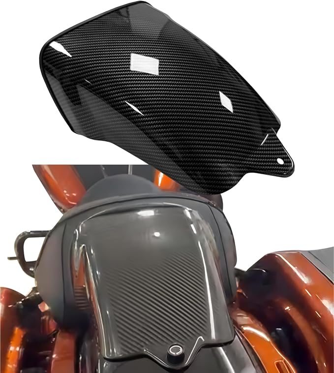 Passenger Seat Cover Rear Seat Cowl Compatible with Harley Touring Road Glide,CVO Road Glide,CVO Road Glide ST,Street Glide,CVO Street Glide,Street Glide Ultra 2023-2025 (Carbon Fiber)