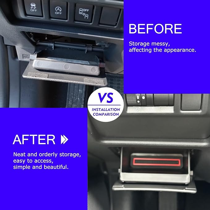 2024 2025 2026 Subaru Crosstrek Double Console Organizer & Fuse Box Coin Container Storage Tray& 11.6Inch Nav. Screen Protector