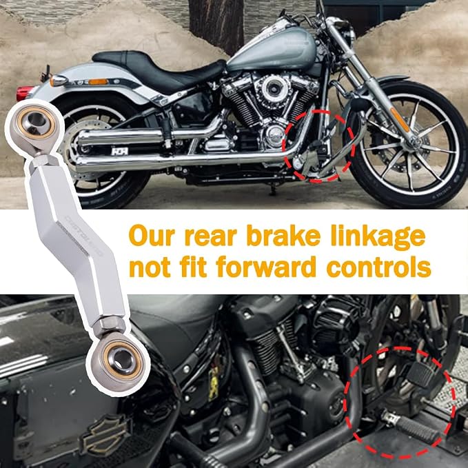 2024 Low Rider S Brake Lever, Extended Brake Shift Lever, Brake Linkage Compatible for 2018+ M8 Harley Softail Low Rider S/ST, Street Bob, Makes Braking 20% Easier