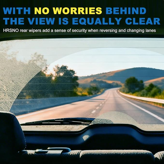 HRSNO® Wiper Blades:3 - Pack Windshield Wipers for Toyota Highlander 2020-2023 - All - Season Beam Design-Quiet Streak - Free - Exact Fit Replacement for Toyota Cars (26"/18"/10")
