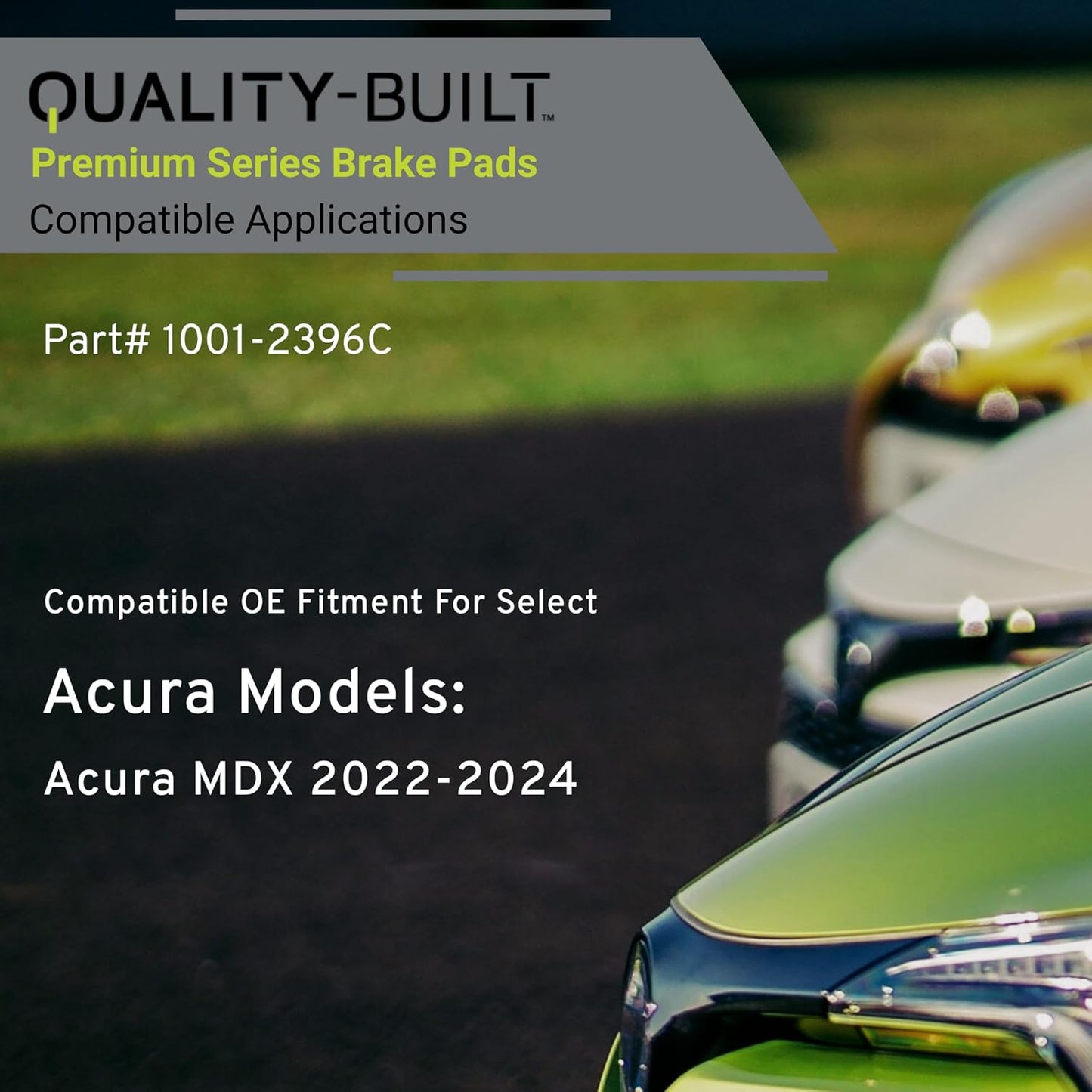 Premium Ceramic Front Brake Pads (1001-2396C) Compatible with Acura MDX 2022-2024