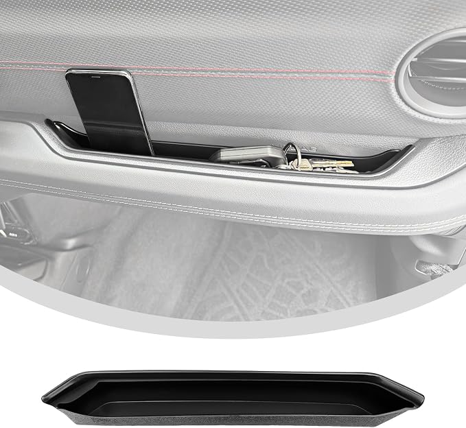 Grab Bar Tray for 2024 2025 Jeep Wrangler JL JLU 4XE/Gladiator JT Storage Bin Handle Organizer Grab Handle Box Passenger Side Grabtray for Wrangler&Gladiator Accessories(24+ Grab Bar Tray)