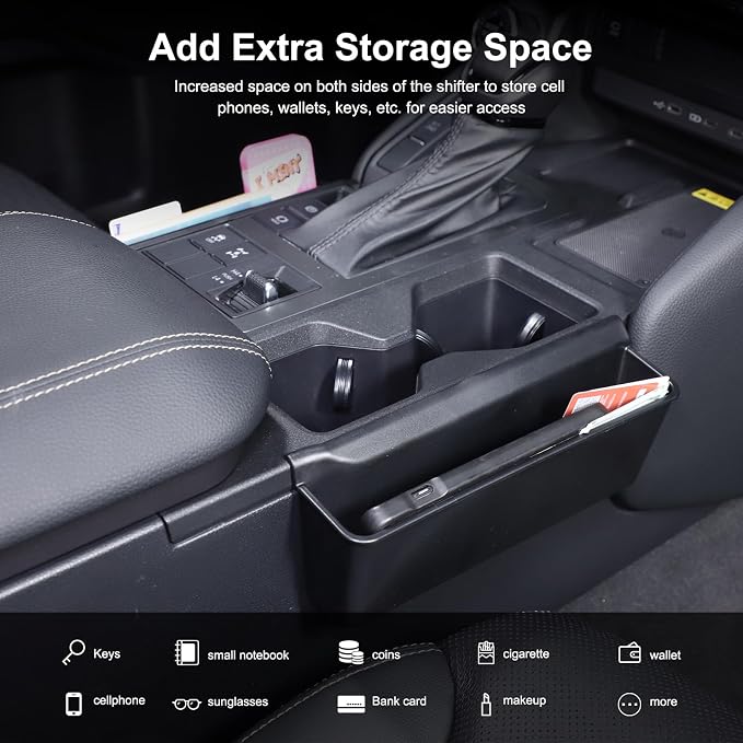 Gear Shift Storage Box Compatible with Toyota Land Cruiser 250 Prado J250 LC250 2024 2025 2026 Accessories, Console Gear Shift Storage Tray
