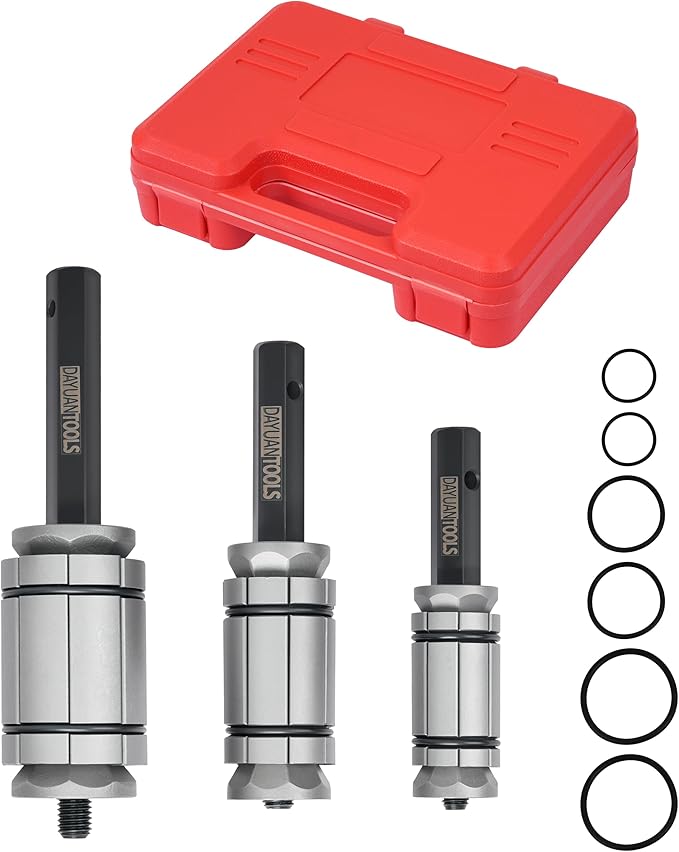 DAYUAN 3 Pcs 1-1/8'' to 3-1/2'' Exhaust Pipe Expander Tool Set, Tail Pipe Spreader Kit Compatible with Most Vehicles and Trucks
