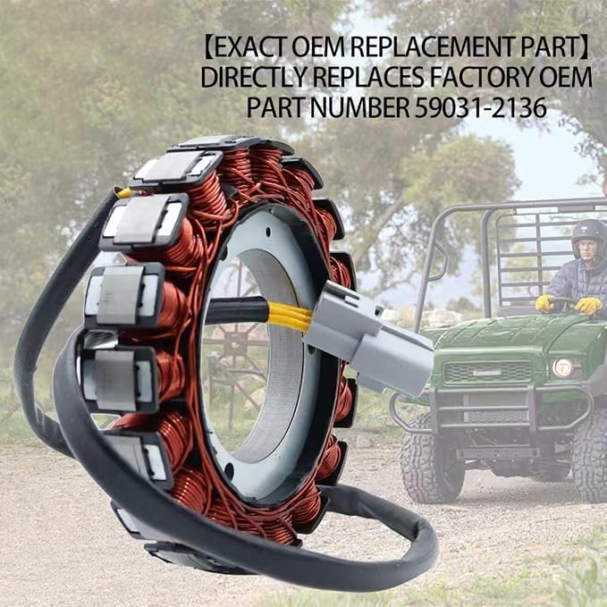 KARSEE Stator Coil 59031-2136 Replacement for Kawasaki KAF 620 Mule 4000 4010 UTV 2009-2019