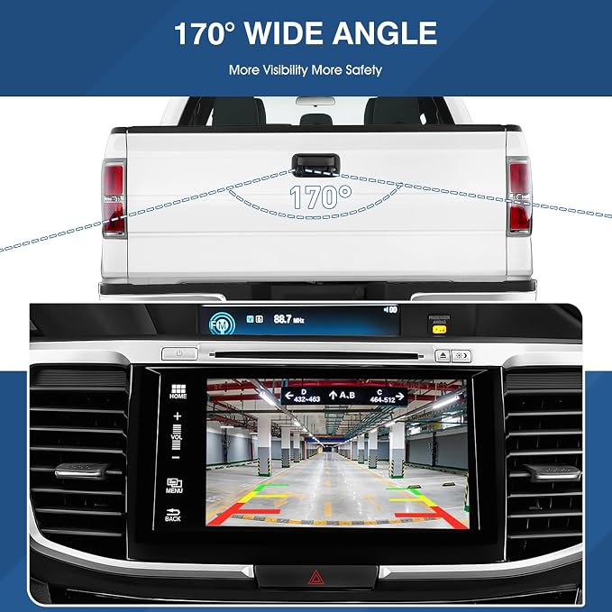 Tailgate Handle Backup Camera Fit for Ford F150 2004-2014,F250 F350 F450 F550 Super Duty 2008-2016,Explorer Sport Trac 2007-2010,Lincoln Mark LT 2006-2008 View Parking Camera 8l3Z-9943400-AC