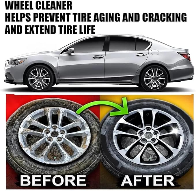 2025 Upgraded Bronze Bomber Wheel Cleaner, Tire Cleaner,- Safe on Chrome and All Wheel Finishes - Brake Dust, Dirt, Browning, Grease, and Grime Remover (US Stock) (8)