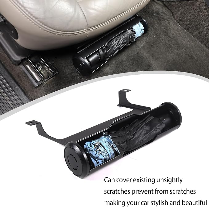 Lcojicep Under Seat Storage Box Organizer Tray Compatible with Hummer H2 2003-2009, Multi-Functional Car Umbrella Bucket, Under-Seat Consoles Organizer Box