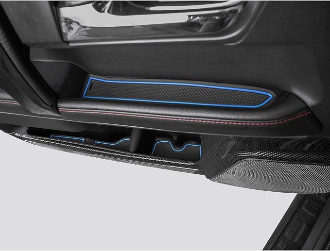 JDMCAR Liner Accessories (Blue Trim) and Storage Drawer Compatible with Toyota 4Runner Accessories 2014-2022 2023 2024