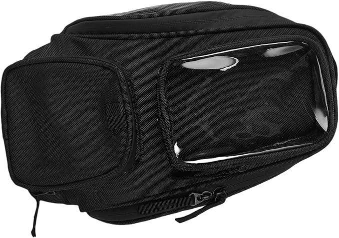 Estink Motorcycle Bag, Rainproof Oxford Cloth Motorbike Tank Bag with Magnetic Fastening, Convenient for Riding and Navigation
