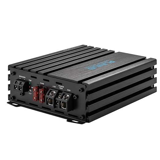 PLINIUS PHF700D car Audio Amplifier Monoblock Class D MOSFER 700 watts RMS Remote Subwoofer Level Control