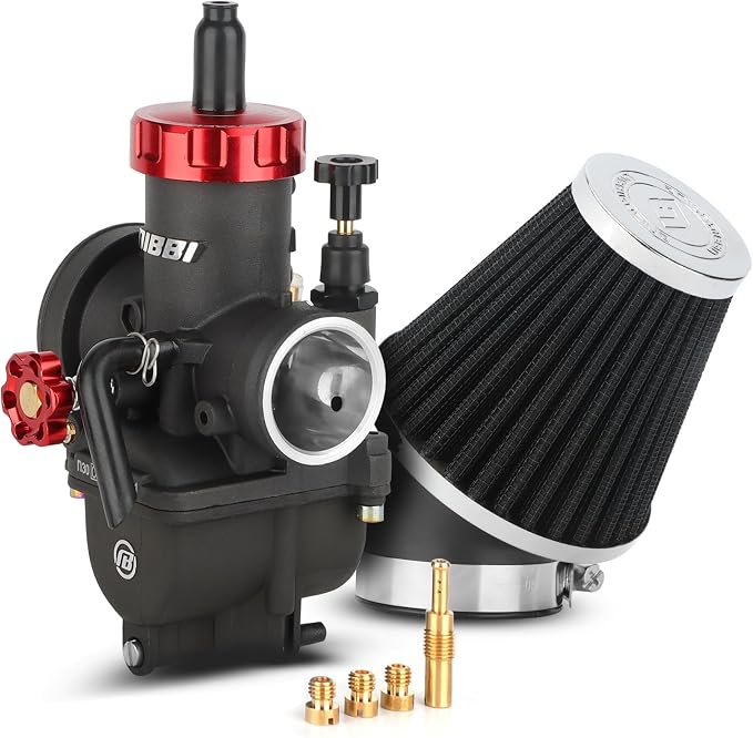 NIBBI Carburetor PE30,30mm Carburetor Performance Kit with Air Filter For Dirt Pit Bike Mini Bike Motorcycle GY6