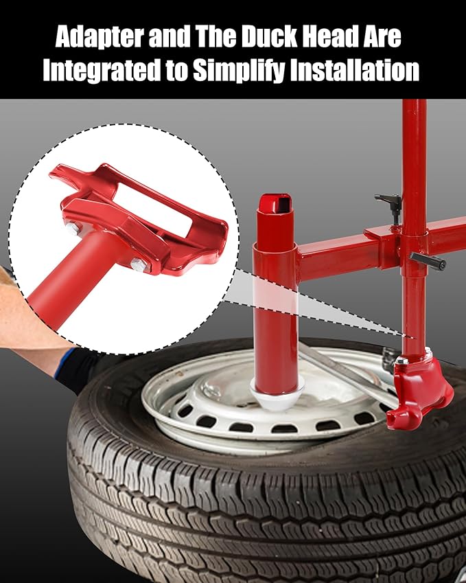 Upgrade Manual Tire Changer Duck Head Kit with Silver Cone, with Tire Changer Duck Head Fit for Most Car, Trucks, SUVs, ATV Tires (with Silver Cone)