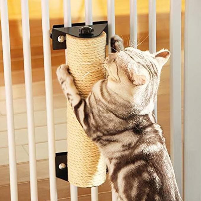 1/6 in (4mm) X 164 Ft (50meter) Natural Sisal Hemp Rope Heavy Duty Thick Twine for Cat Scratcher Post Tree, Garden, Binding, Crafts Packing Material