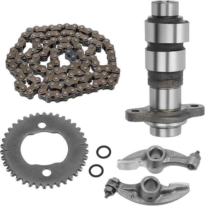 M MATI Camshaft & Rock Arms & Cam Chain w/Sproket for Honda TRX300 FourTrax 300 2x4 1988-2000 TRX300FW FourTrax 300 4x4 1988-2000 14101-HC4-750 14101-HC4-000 14321-HC4-000 14401-HC0-003