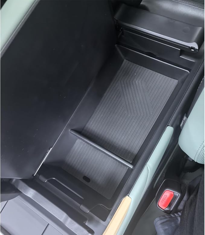 SXCY 2PCS for 2026 Lexus ES Center Console Organizer Tray+Wireless Charging Mat for 2026 Lexus ES Accessories 2026 ES 350e/ES 350h/ES 500e Center Console Tray 2026 ES Armrest Console Organizer Tray