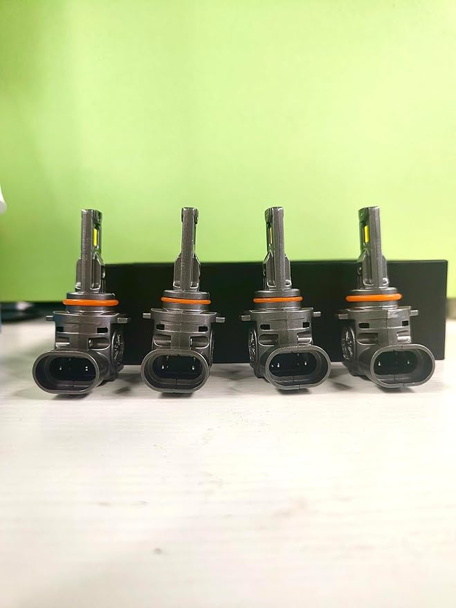 Termitor 9005 9006 Bulbs Combo, 100,000LM 1200% Ultra Bright, True 1:1 Mini Halogen Size, Plug and Play No Adapter, HB3 HB4 Fog Light Conversion Kits, 85000+ Hours Lifespan, Pack of 4