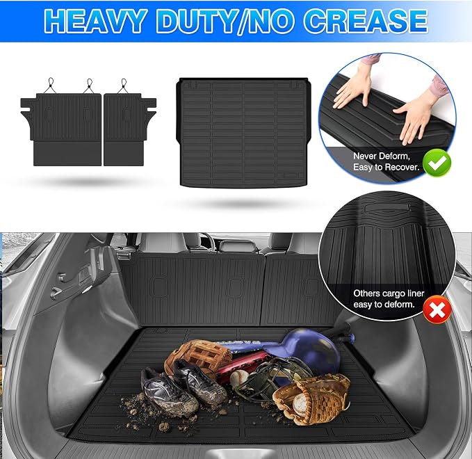 Cartist Cargo Liner for Nissan Murano 2025 2026, All Weather Trunk Mat for Murano Accessories, Anti-Slip Heavy Duty