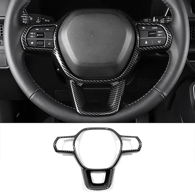 Car Accessories Fit for Honda CR-V CRV 2023 2024 Interior Button Cover Trim Strips (Carbon Fiber Style) ABS 1 PC