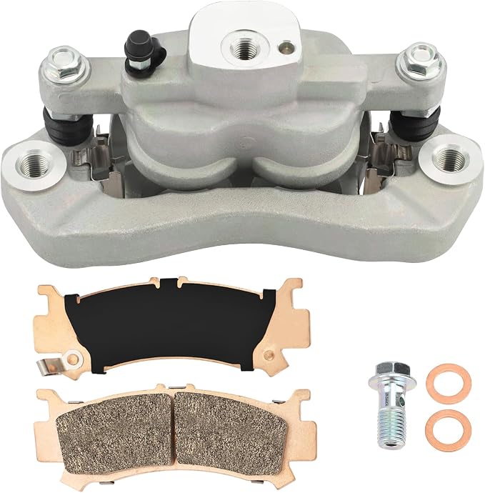 M MATI Front Left Disc Brake Caliper for Honda Pioneer 1000 Talon 1000 1000X 1000R SXS1000 2016-2023 with Sintered Pads Kit 45150-HL4-A01