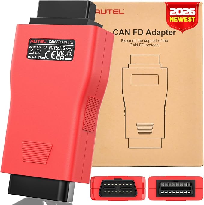 2026 Autel CAN FD Adapter, Support CANFD Protocol for GM 2020+, for Ford 2021+, for FCA Cars 2020+, for Toyota 2020+, etc., Work with Autel OBD2 Scanner MK808S MX808S MaxiSys Elite MK908 MS908 MS906BT