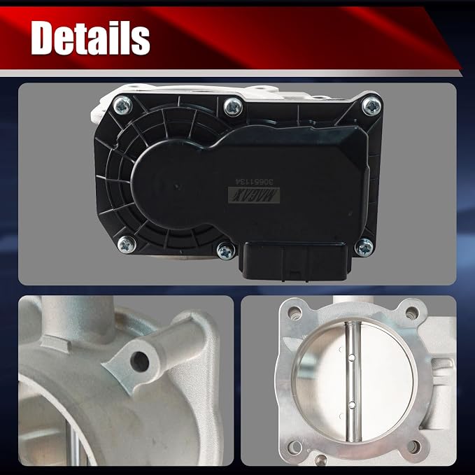 Electronic Throttle Body Assembly S25498 Compatible with Volvo S60 2011-2016 S80 2008-2015 V60 2015-2016 XC60 2010-2016 XC70 2009-2015 3.0L L6 Turbocharged Replaces 30651134 67-5204