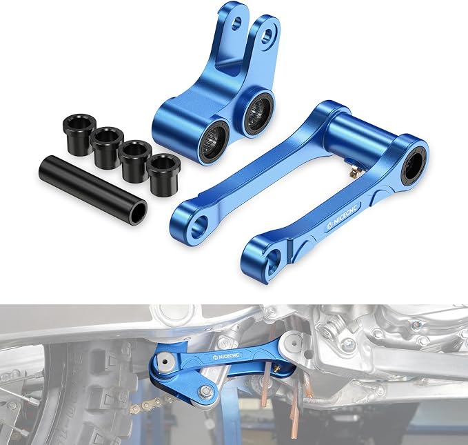 NICECNC Motorcycle Lowering Link Aluminum Compatible with Yamaha YZ125 2006-2024 YZ125X 2020-2023 YZ250 2006-2024 YZ250X 2016-2023 WR250F 2006 WR450F 2006,See Fitment