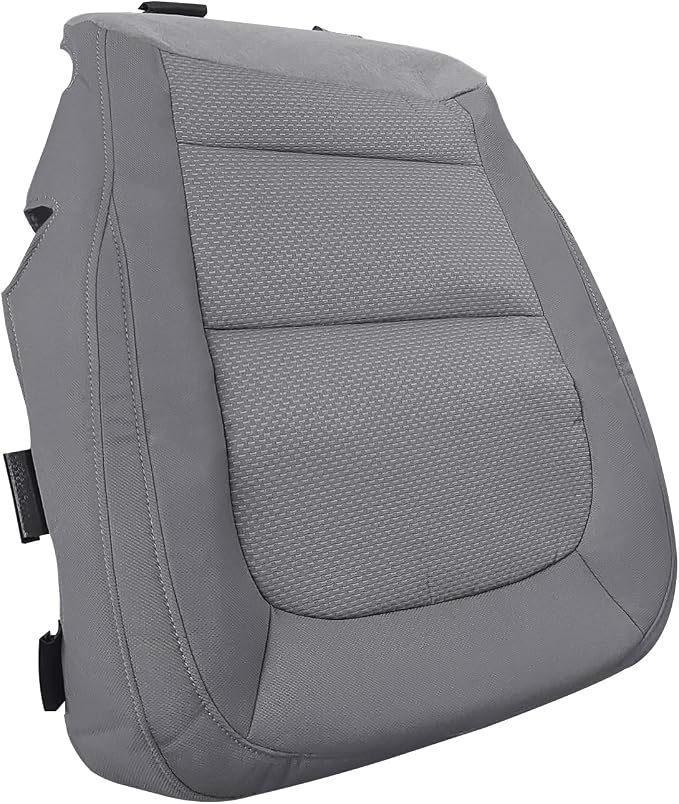 Driver Bottom & Top Back Cloth Dark Ash Gray Seat Cover, Driver Side Seat Cover Fit for 2015-2022 Chevy Colorado LT/GMC Canyon SLT
