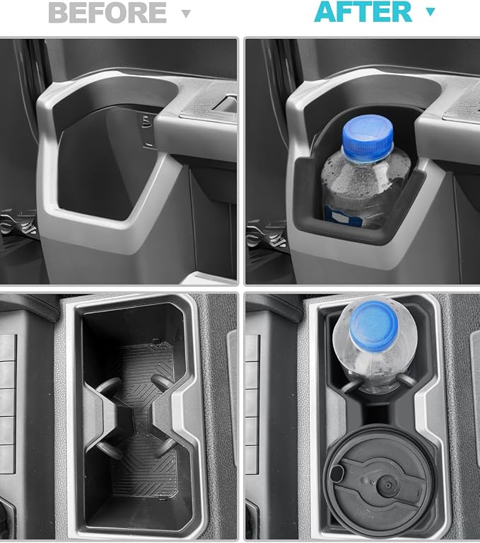 CDEFG 3Pcs for 2025 2026 Toyota 4Runner Center Console Organizer Middle Console Storage Cup Holders for 2025 2026 Toyota 4Runner Accessories Rear Door Cup Holders