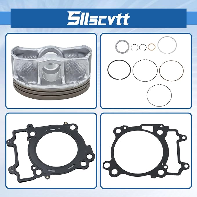 Silscvtt Cylinder Piston Top End Gasket Kit 99mm Replacement for Polaris Ranger 570 2014-2019 Replacement for 810965 3022860 40105M09900