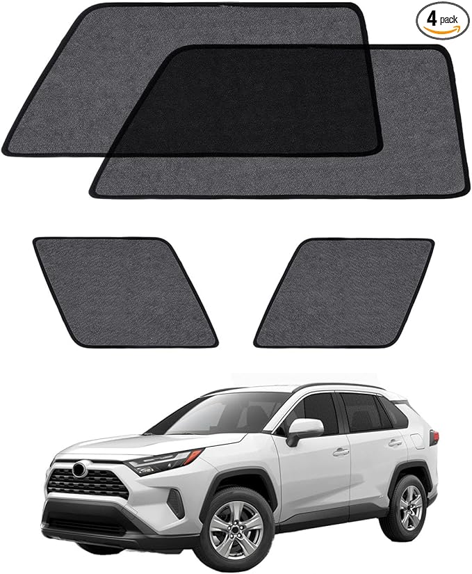 Car Window Shade for Ford Explorer 2020-Now, 4 Pack Magnetic Mesh Sun Shades for Front & Rear Windows, UV Glare Protection & Baby Car Shade for Napping Camping Breastfeeding