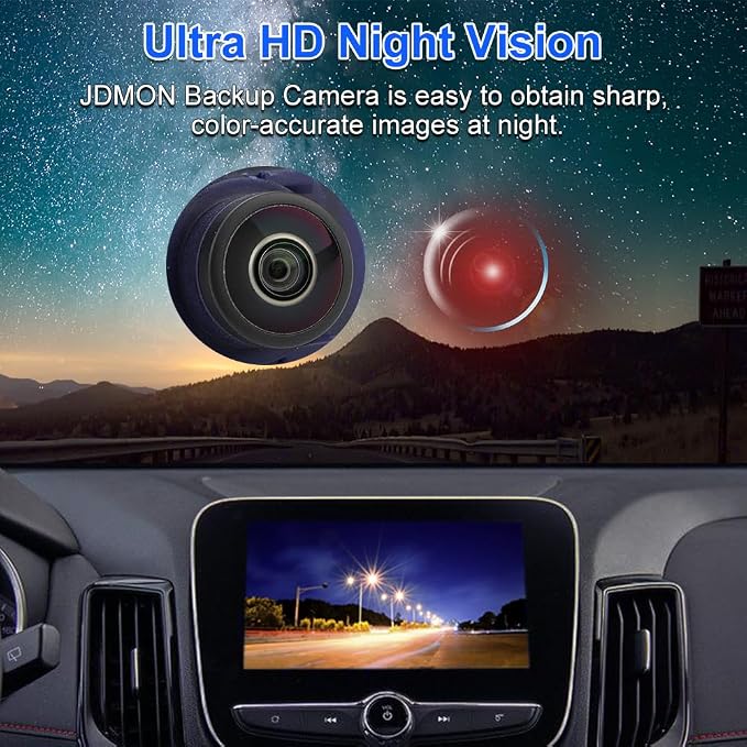JDMON Backup Camera Replacement for Jeep Grand Cherokee 2014 2015 3.0L 3.6L V6 5.7L 6.4L V8 Reverse Rear Park Assist Camera Replacement for 590-071 68137943AD 68137943AE 68137943AJ 68375333AA