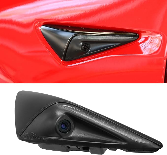 Jaronx Compatible with Tesla Left Side Repeater Camera Assembly Model 3 Model Y 2017-2024, Left Front Fender Turn Signal Camera Replacement for Tesla Model 3/Model Y Accessories, 1495864-20-C (Left)