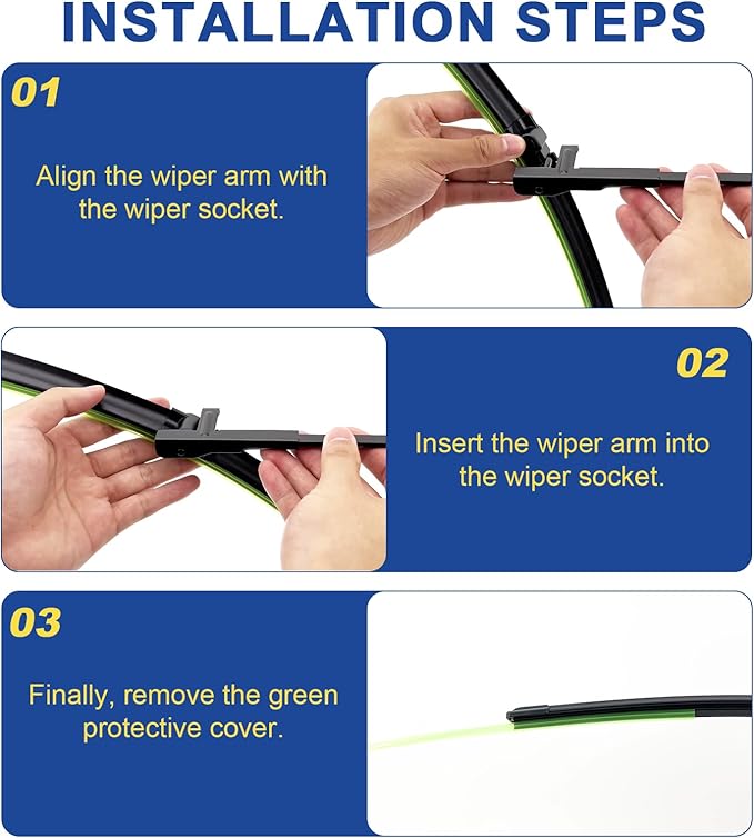 2 wipers Replacement for MBZ 2013-2010 E350 E550 E63 AMG/2013-2012 C250/2013-2009 C300 C350 C63 AMG/2013-2012 CLS550 CLS63 AMG，Original Equipment Wiper Blades 24"+24" (Set of 2) Side Lock