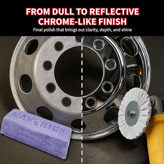 Renegade Products Premium Metal Polishing Compound Bars for High Speed Polishing On a Right Angle Grinder or Table Top Buffer (Purple)