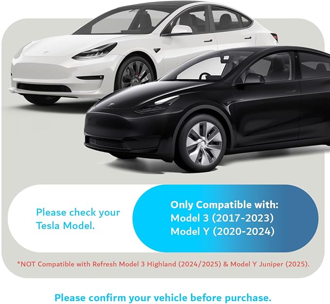 TUDIA Center Console Tray for Tesla Model 3 (2021-2023) / Model Y (2021-2024) + 2-in-1 Snap-On Tempered Glass 15" Screen Protector Case for Model 3 (2021–2023) & Model Y (2020–2024) Bundle Set