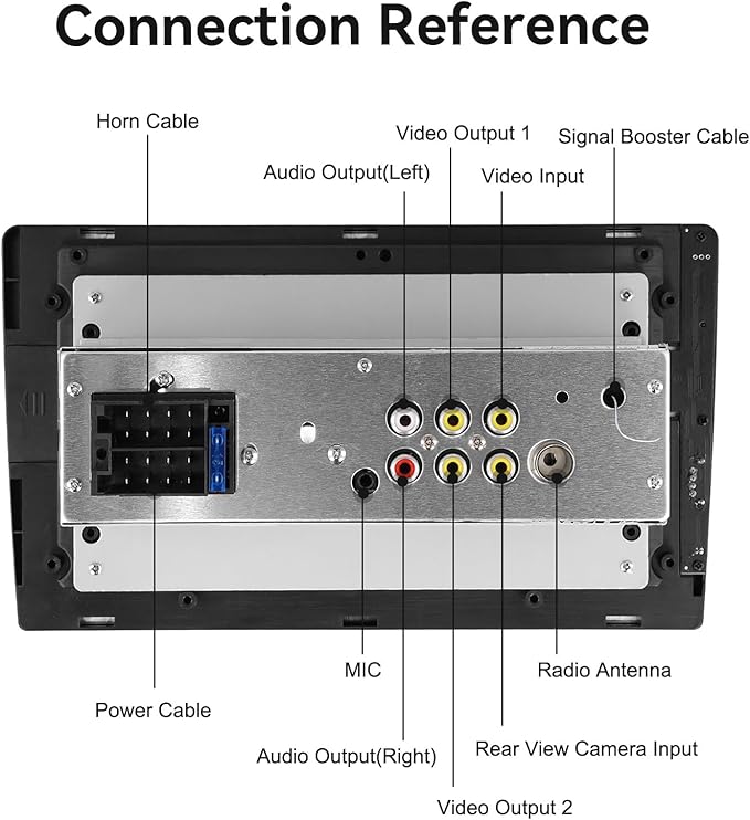 9 Inch Touchscreen Single Din Car Stereo with Online Video Wireless Carplay Android Auto GPS Navigation/Voice Control/Bluetooth/Mirror Link/FM AM