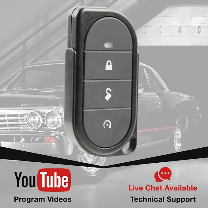 USARemote Keyless Entry Remote Car Key Fob 4-Button Replacement for Viper Alarm Security System (7146V, 4105V, 5305V, 3305V, 5105V, 3102V, 3305V, 3105V)
