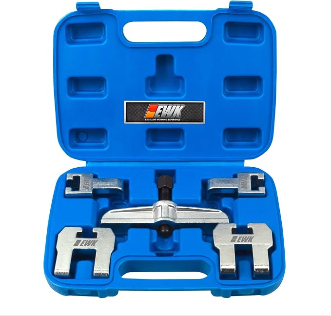 EWK Camshaft Sprocket Pulley Puller Removal Tool Kit for VW Audi V6 V8 T40001, Adjustable Multi-Arm Pulley Removal for Timing Service