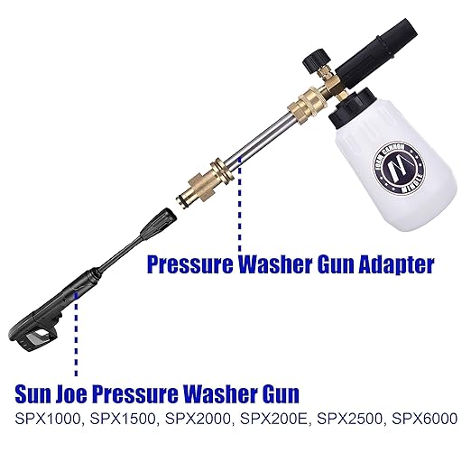 M MINGLE Foam Cannon for Pressure Washer, Foam Cannon Orifice Nozzle Tips, with 5 Nozzle Tips