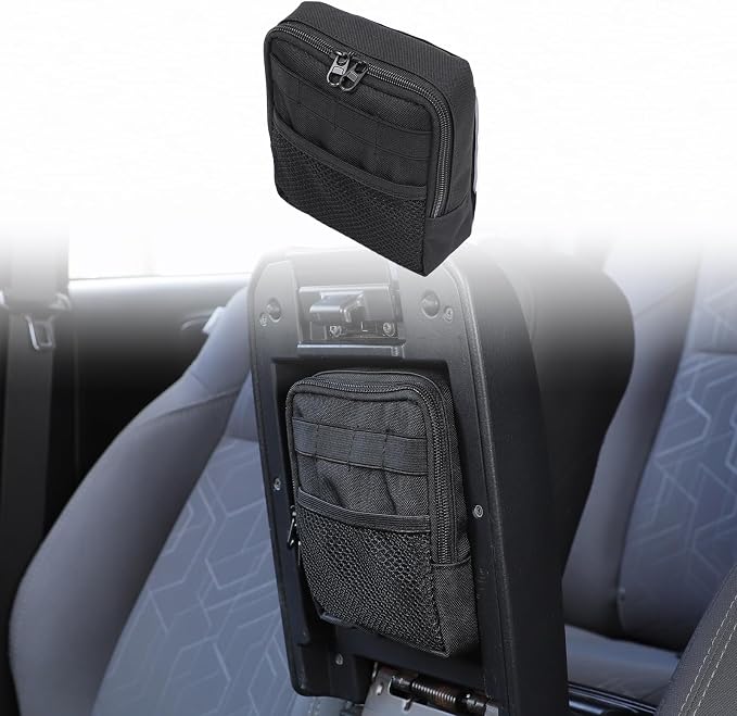 CHEAYAR Center Console Hidden Bag Organizer Compatible with Toyota Tacoma 2016 2017 2018 2019 2020 2021 2022 2023, Insert Compartment Center Console Tray Secondary Storage Accessories